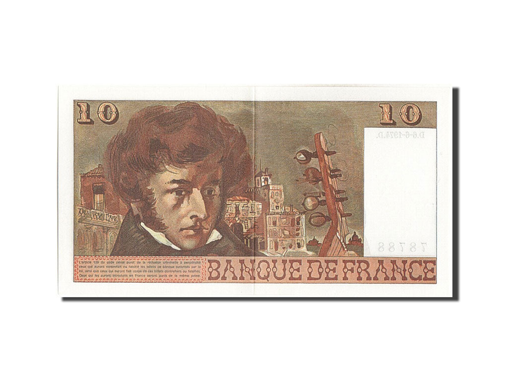 Banknote, France, 10 Francs, 10 F 1972-1978 ''Berlioz'', 1979, 1974-06-06