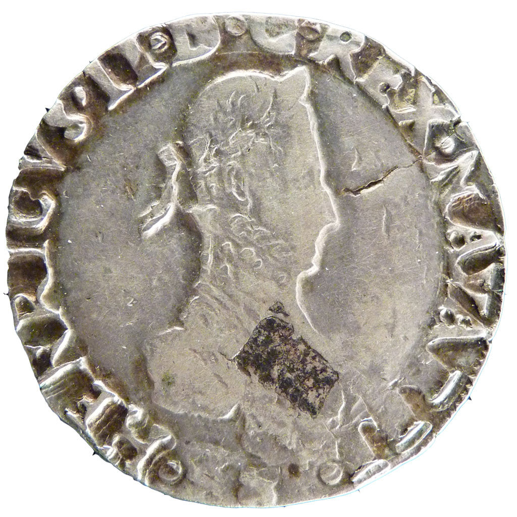 FRANCE, Franc à l'Ecu, 1583, VF(20-25), Silver, Boudeau #597, 13.70