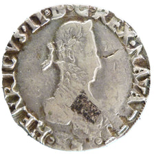FRANCE, Franc à l'Ecu, 1583, VF(20-25), Silver, Boudeau #597, 13.70