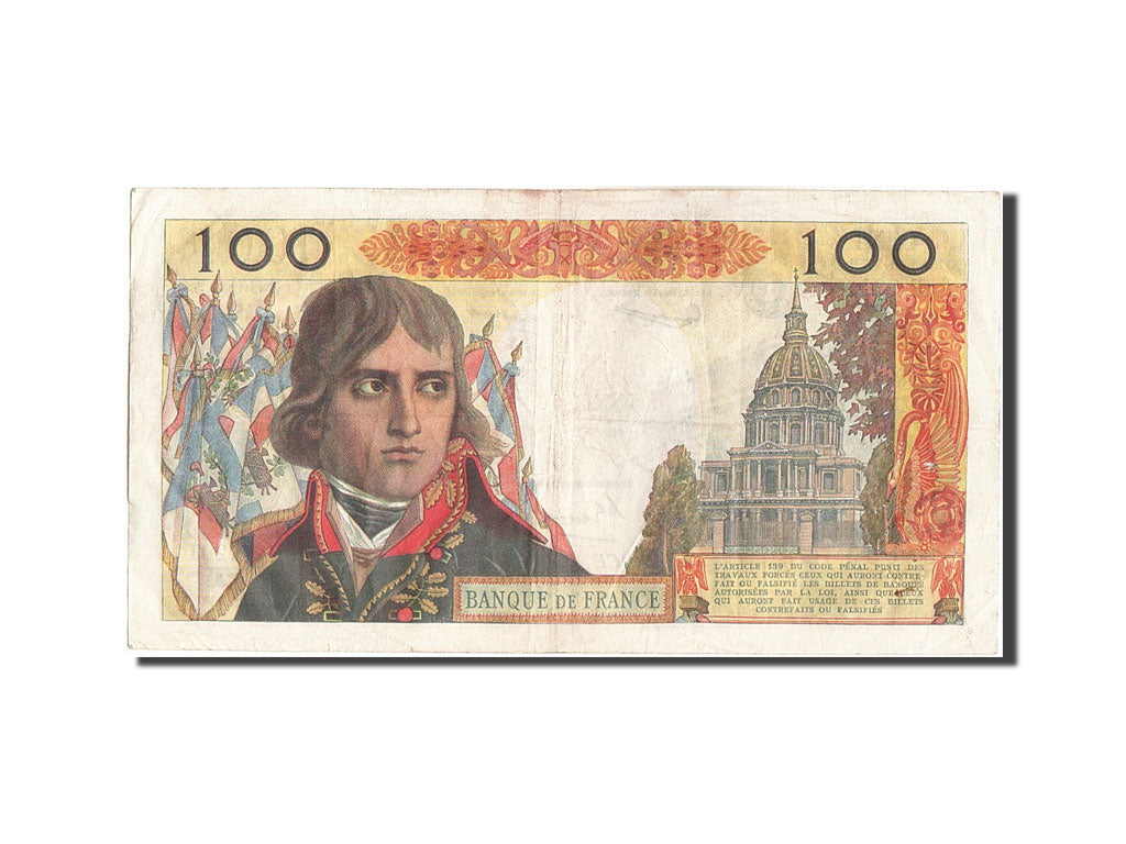 Banconote, Francia, 100 Nouveaux Francs, 100 NF 1959-1964 ''Bonaparte'', 1962