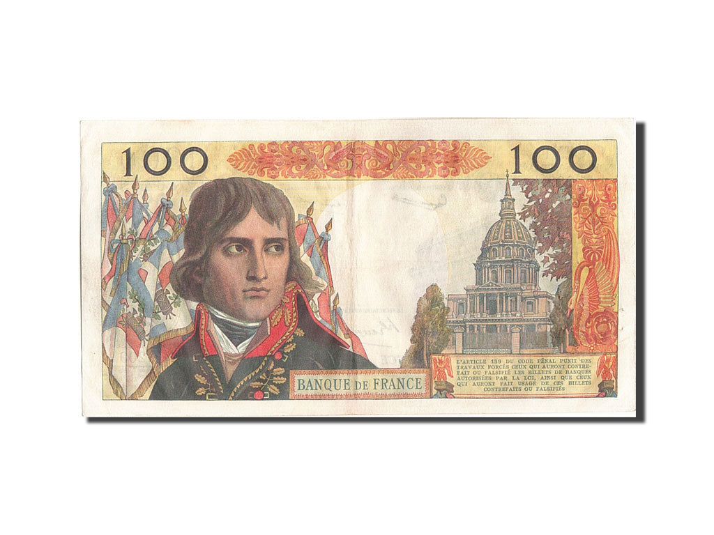 Banknote, France, 100 Nouveaux Francs, 100 NF 1959-1964 ''Bonaparte'', 1962