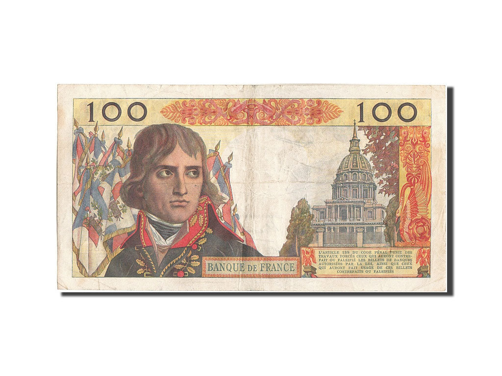 Francia, 100 Nouveaux Francs, 100 NF 1959-1964 ''Bonaparte'', 1960, KM:144a,...