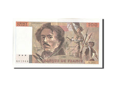 Banknote, France, 100 Francs, 100 F 1978-1995 ''Delacroix'', 1991, AU(50-53)