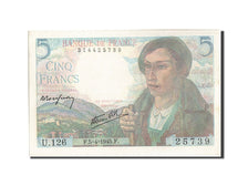 Banknote, France, 5 Francs, 5 F 1943-1947 ''Berger'', 1945, 1945-04-05