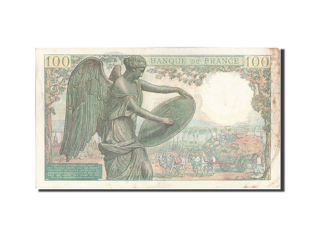Banknote, France, 100 Francs, 100 F 1942-1944 ''Descartes'', 1942, 1942-05-15