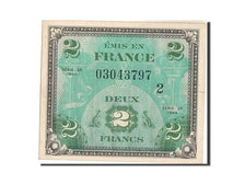 France, 2 Francs, 1944 Flag/France, 1944, KM #114b, EF(40-45), 03043797,...