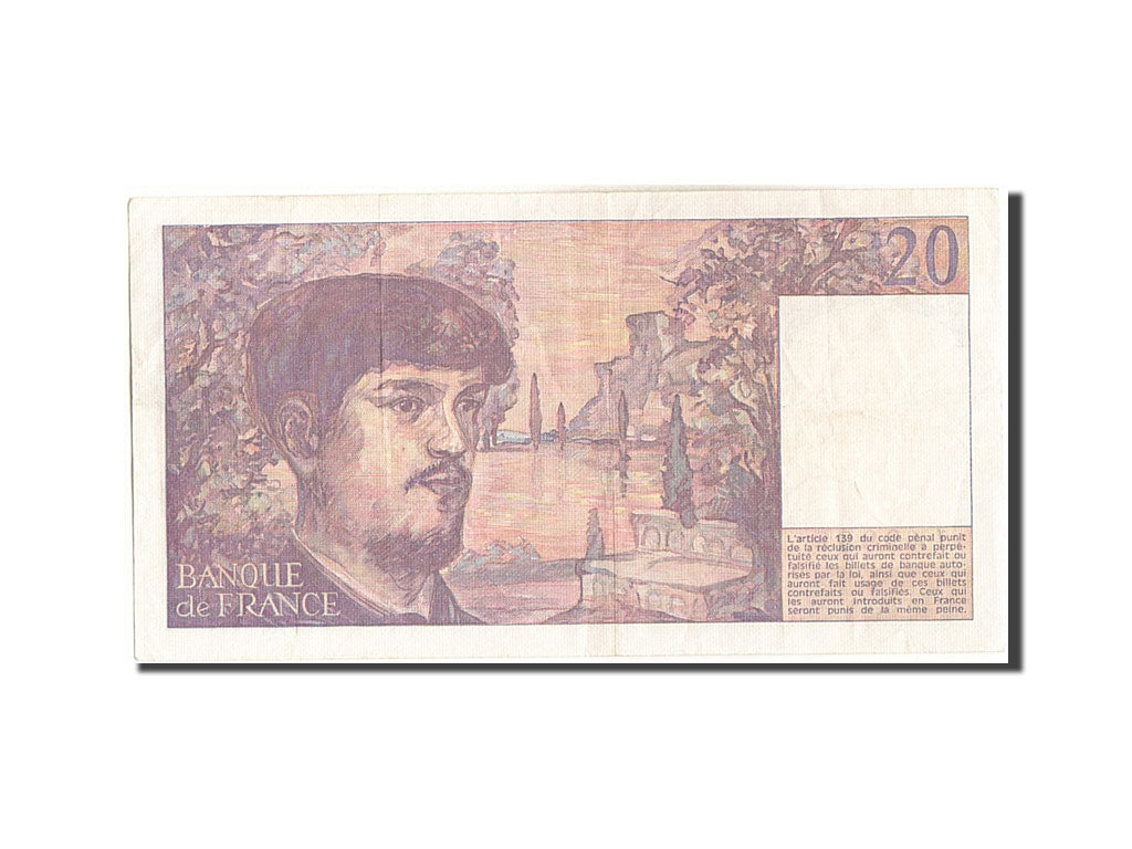 Francia, 20 Francs, 20 F 1980-1997 ''Debussy'', 1980, KM:151a, BB, Fayette:66.1