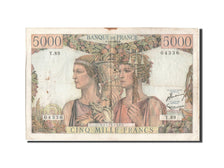 Billet, France, 5000 Francs, 5 000 F 1949-1957 ''Terre et Mer'', 1952