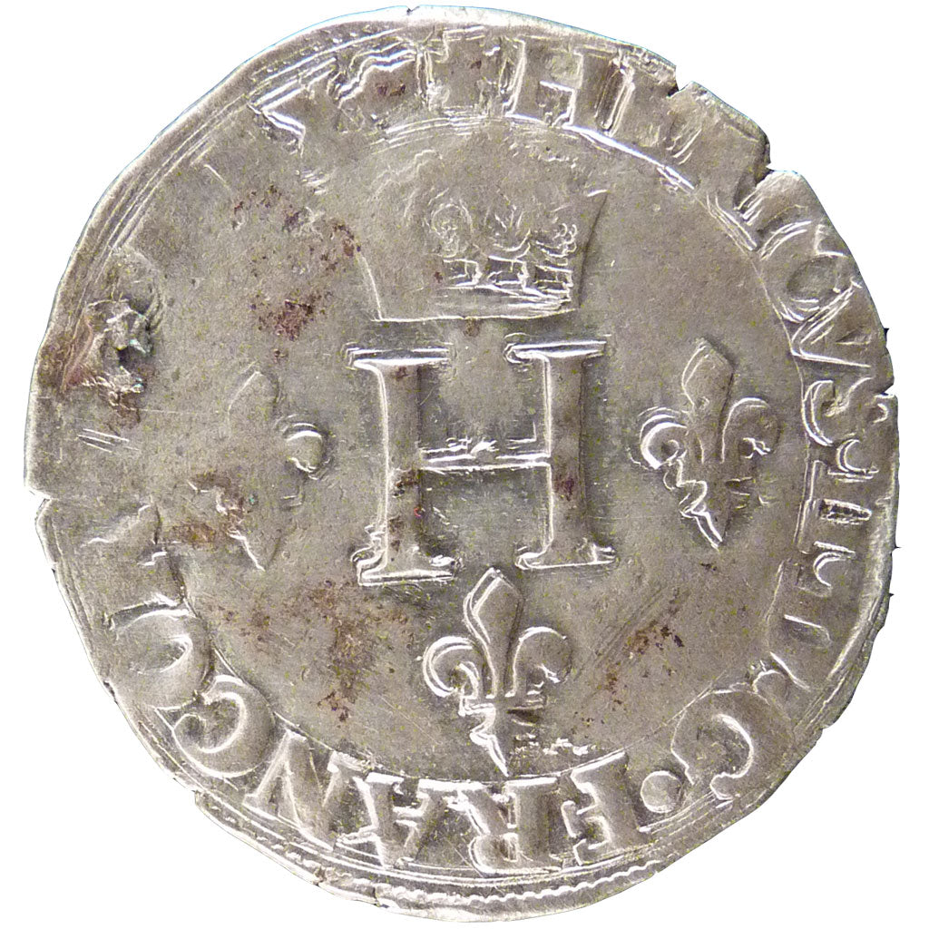 FRANCE, Sol Parisis, 1551, Paris, EF(40-45), Silver, Sombart #4458, 2.80
