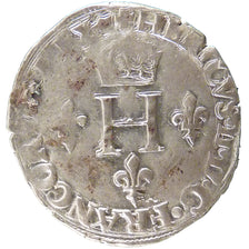 FRANCE, Sol Parisis, 1551, Paris, EF(40-45), Silver, Sombart #4458, 2.80