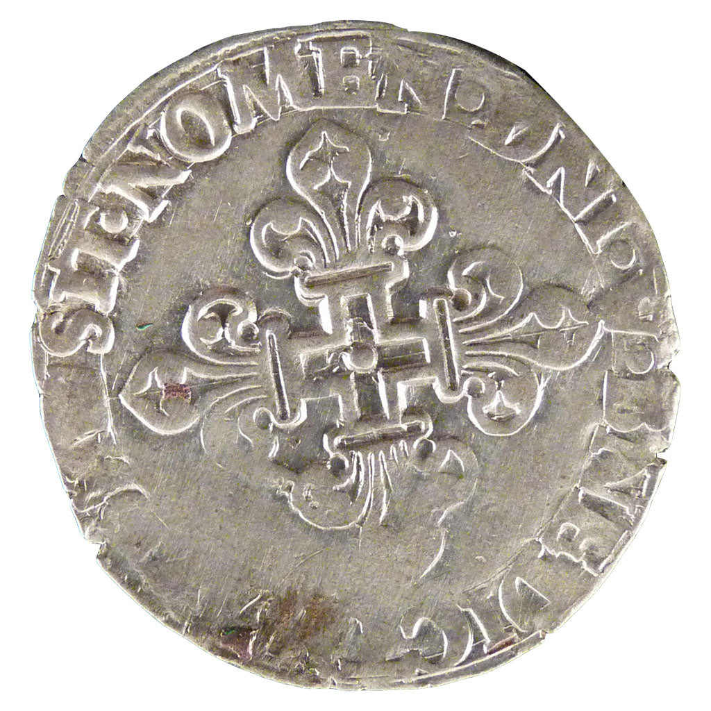 FRANCE, Sol Parisis, 1551, Paris, EF(40-45), Silver, Sombart #4458, 2.80