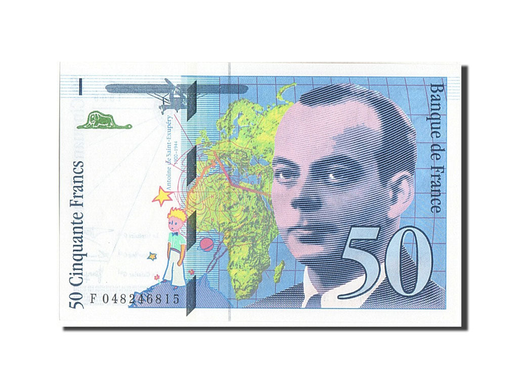 Algeria, 5000 Francs, 50 F 1992-1999 ''St Exupéry'', 1999, KM #109a, UNC(65-70),