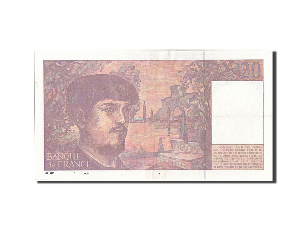 France, 20 Francs, 20 F 1980-1997 ''Debussy'', 1997, KM #151i, UNC(63), X.052,..