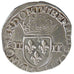 HENRI III, ¼ Ecu Croix de Face