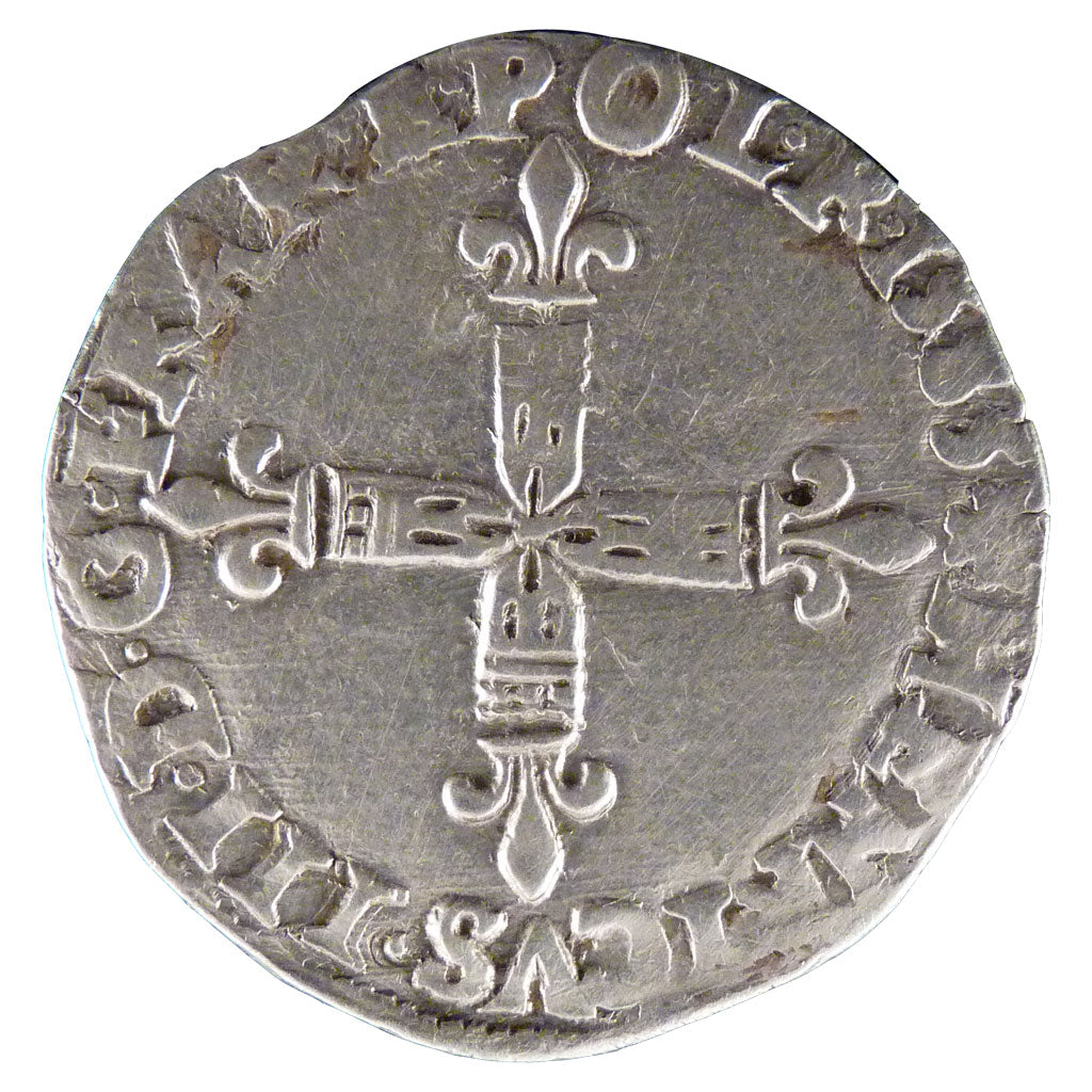 HENRI III, ¼ Ecu Croix de Face