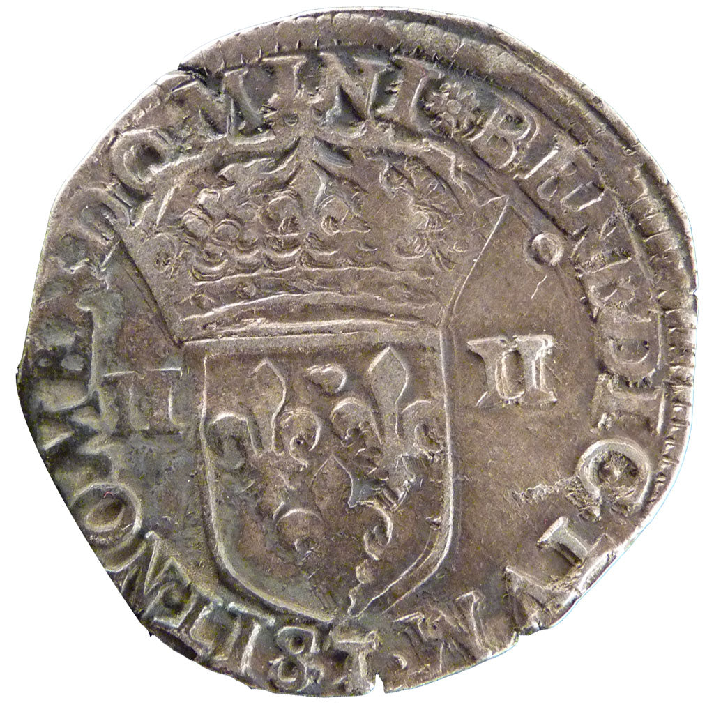 HENRI IV, ¼ Ecu croix feuillue de face
