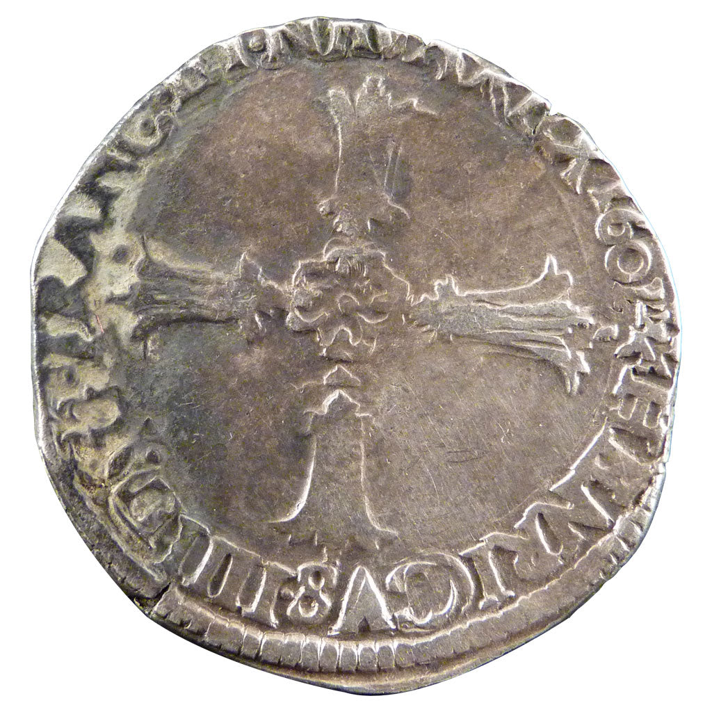 HENRI IV, ¼ Ecu croix feuillue de face