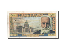 France, 5 Nouveaux Francs, 5 NF 1959-1965 ''Victor Hugo'', 1962, KM #141a,...