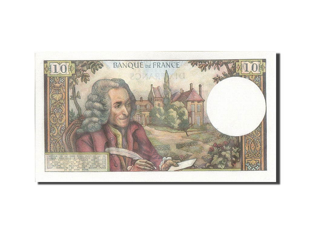 Banknote, France, 10 Francs, 10 F 1963-1973 ''Voltaire'', 1973, 1973-01-04