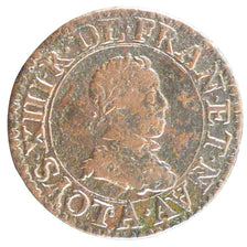 LOUIS XIII, Double Tournois au buste enfantin