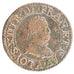 LOUIS XIII, Double Tournois au buste enfantin