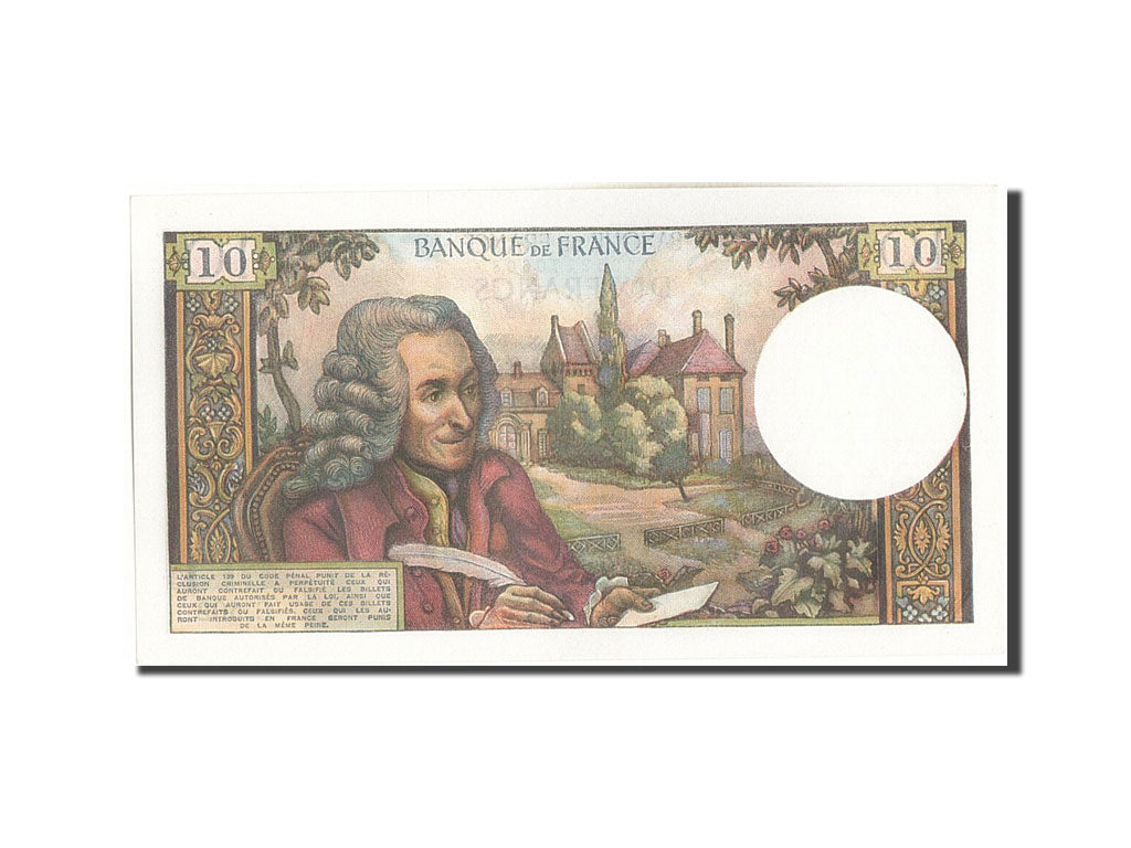 Banknote, France, 10 Francs, 10 F 1963-1973 ''Voltaire'', 1969, UNC(63)