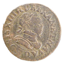 FRANCE, Double tournois, buste enfantin au col fraisé, Double Tournois, 1613, L.