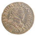 FRANCE, Double tournois, buste enfantin au col fraisé, Double Tournois, 1613, L.