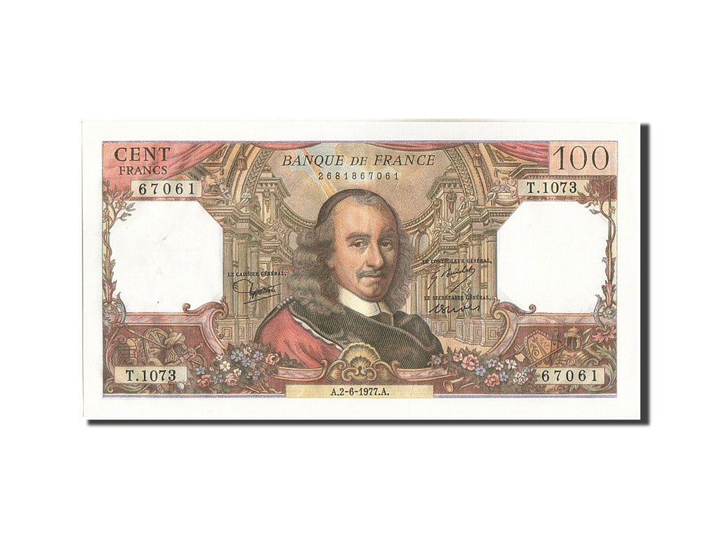 France, 100 Francs, 100 F 1964-1979 ''Corneille'', 1977, KM #149f, 1977-06-02,..