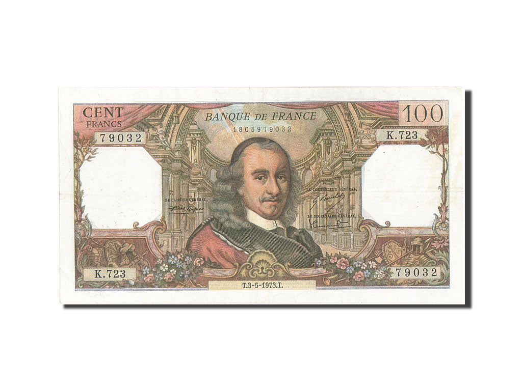 France, 100 Francs, 100 F 1964-1979 ''Corneille'', 1973, KM #149d, 1973-05-03,..