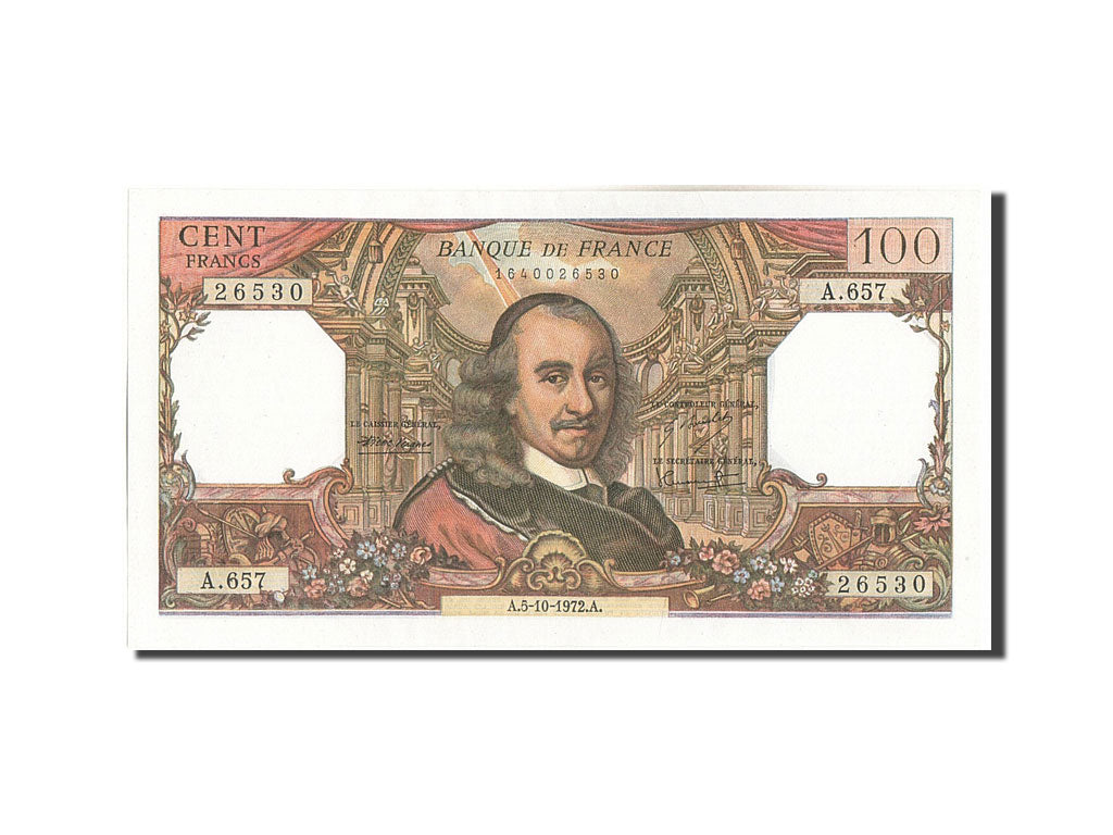 France, 100 Francs, 100 F 1964-1979 ''Corneille'', 1972, KM #149d, 1972-10-05,..