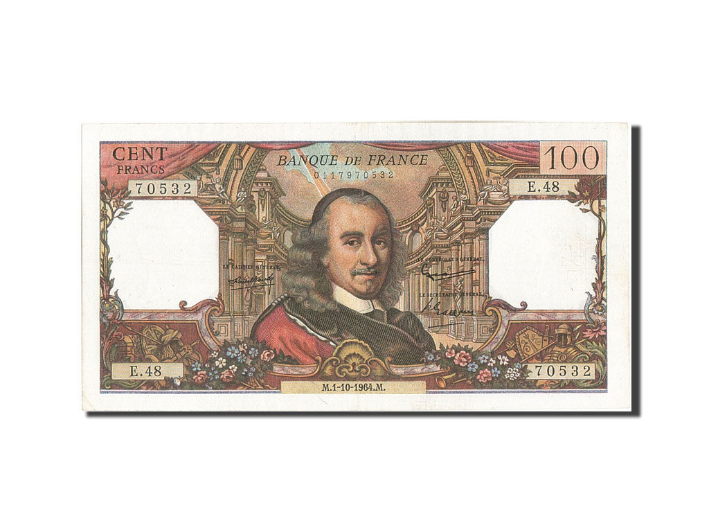 Banconote, Francia, 100 Francs, 100 F 1964-1979 ''Corneille'', 1964, 1964-10-01