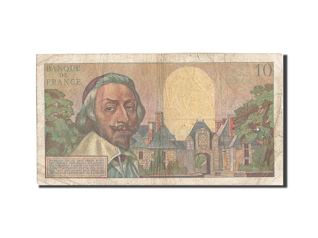 France, 10 Nouveaux Francs, 10 NF 1959-1963 ''Richelieu'', 1960, KM #142a,...