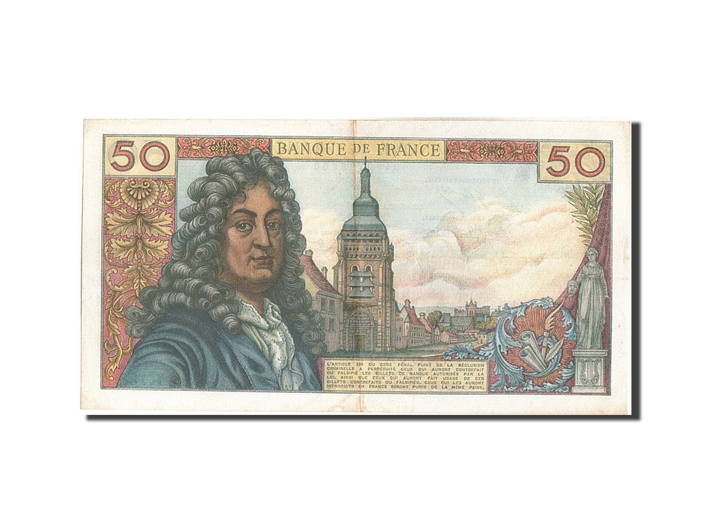 France, 50 Francs, 50 F 1962-1976 ''Racine'', 1971, KM #148d, 1971-11-05,...