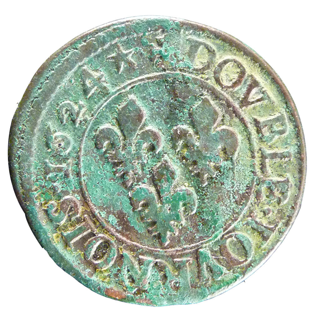 Francia, Louis XIII, Double tournois, buste juvénile, Double Tournois, 1624,...