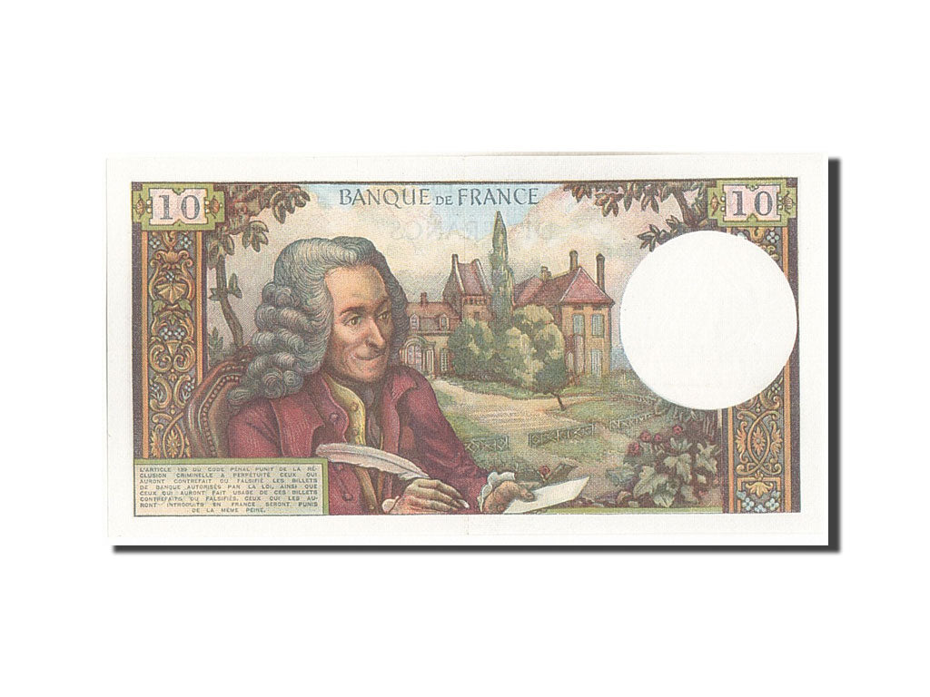 Banknote, France, 10 Francs, 10 F 1963-1973 ''Voltaire'', 1973, 1973-06-07