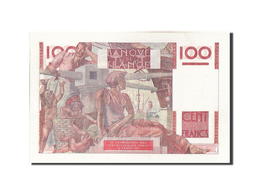 Banknot, Francja, 100 Francs, Jeune Paysan, 1946, 1946-07-11, UNC(63)