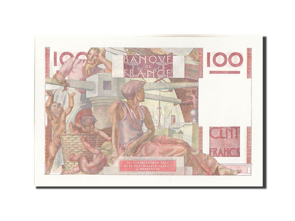 Banknot, Francja, 100 Francs, Jeune Paysan, 1946, 1946-11-21, UNC(65-70)
