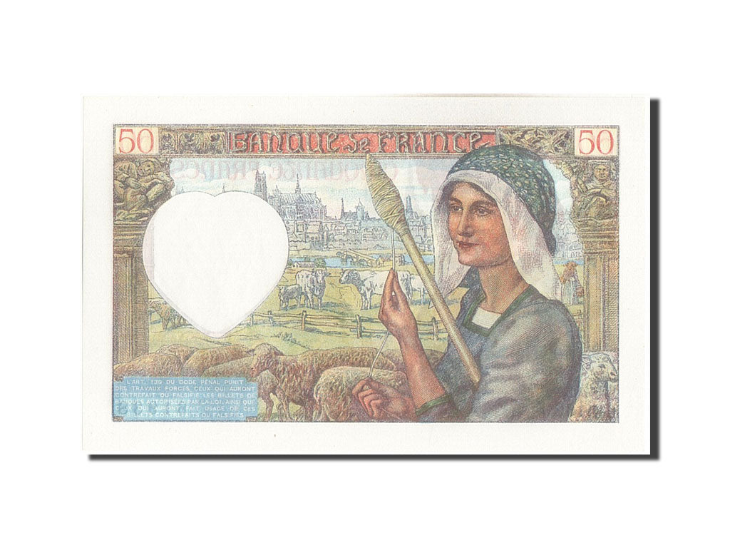 France, 50 Francs, 50 F 1940-1942 ''Jacques Coeur'', 1942, KM #93, 1942-01-08,..