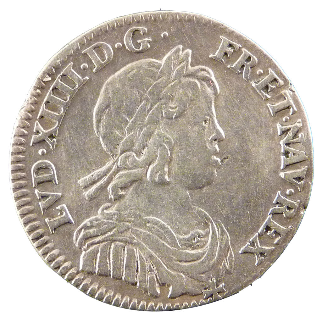 LOUIS XIV, 1/12 Écu à la mèche courte