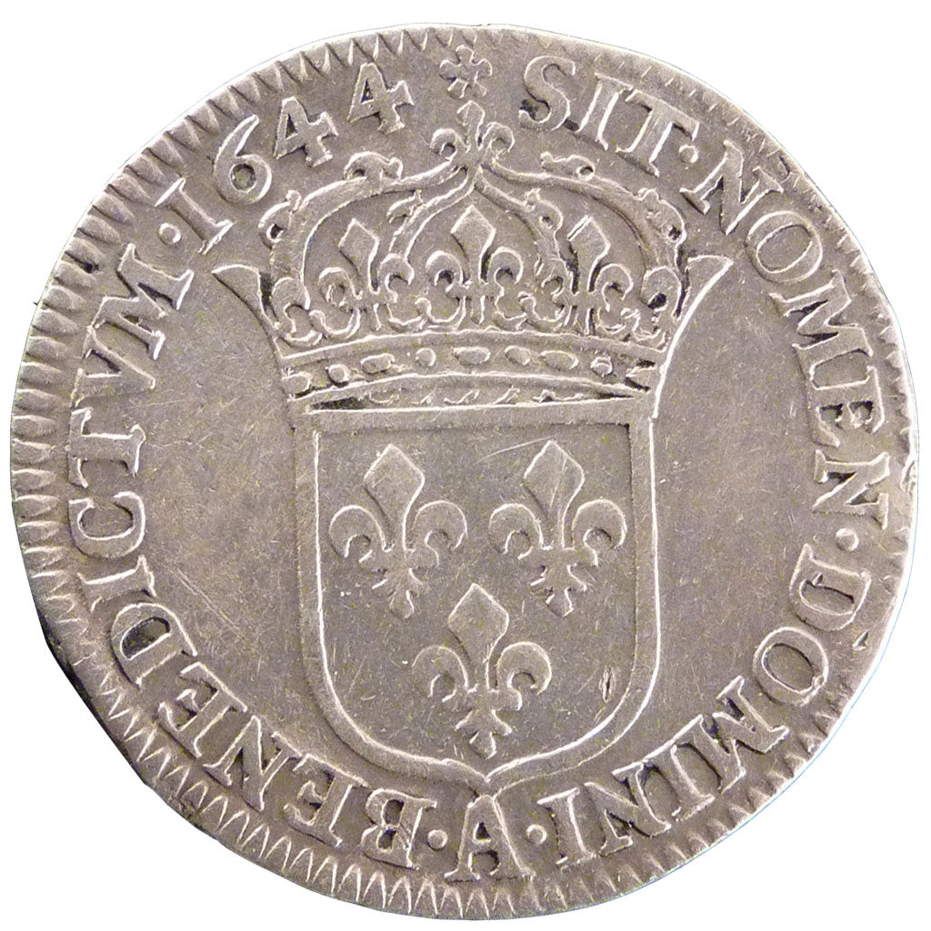 LOUIS XIV, 1/12 Écu à la mèche courte