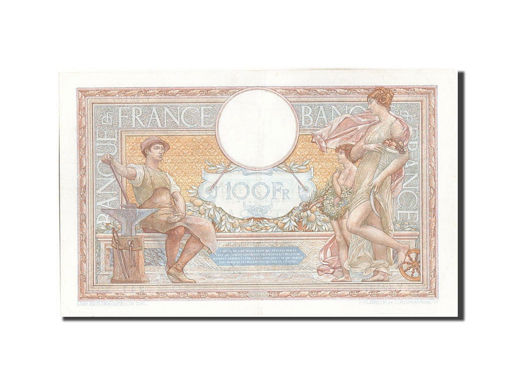 Francia, 100 Francs, 100 F 1908-1939 ''Luc Olivier Merson'', 1933, KM:78c, 19...