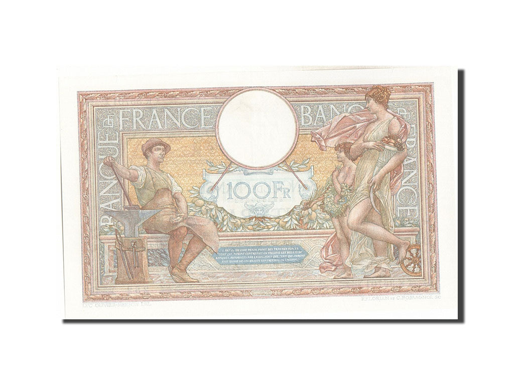 Banknote, France, 100 Francs, 100 F 1908-1939 ''Luc Olivier Merson'', 1932