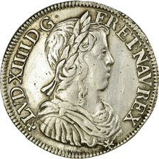 Moneta, Francja, Louis XIV, 1/2 Écu à la mèche longue, 1/2 Ecu, 1651, Angers