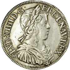 Coin, France, Louis XIV, 1/2 Écu à la mèche longue, 1/2 Ecu, 1651, Angers