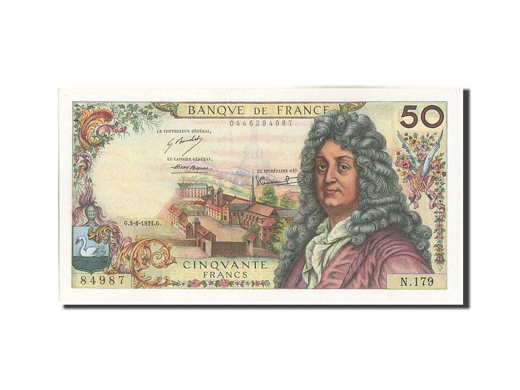 France, 50 Francs, 50 F 1962-1976 ''Racine'', 1971, KM #148b, 1971-06-03,...