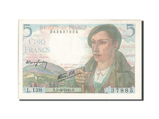 Banknote, France, 5 Francs, 5 F 1943-1947 ''Berger'', 1945, 1945-04-05