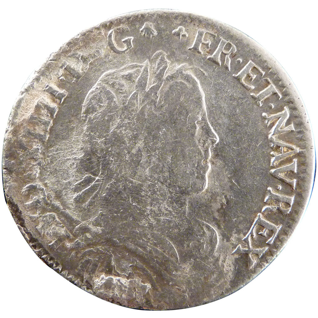 LOUIS XIV, ½ Écu à la mèche longue