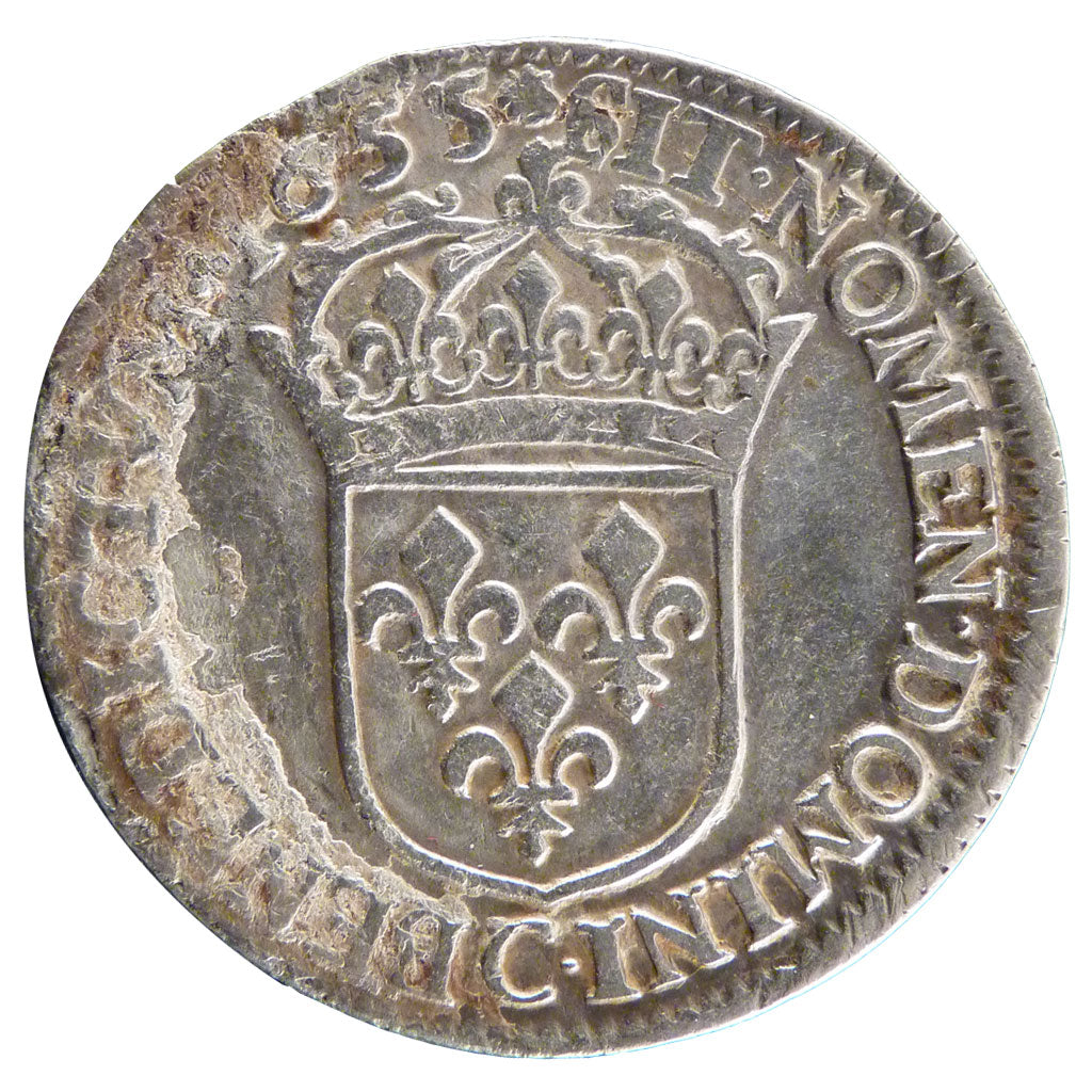 LOUIS XIV, ½ Écu à la mèche longue