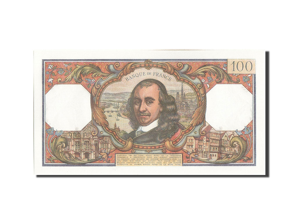 Geldschein, Frankreich, 100 Francs, 100 F 1964-1979 ''Corneille'', 1965